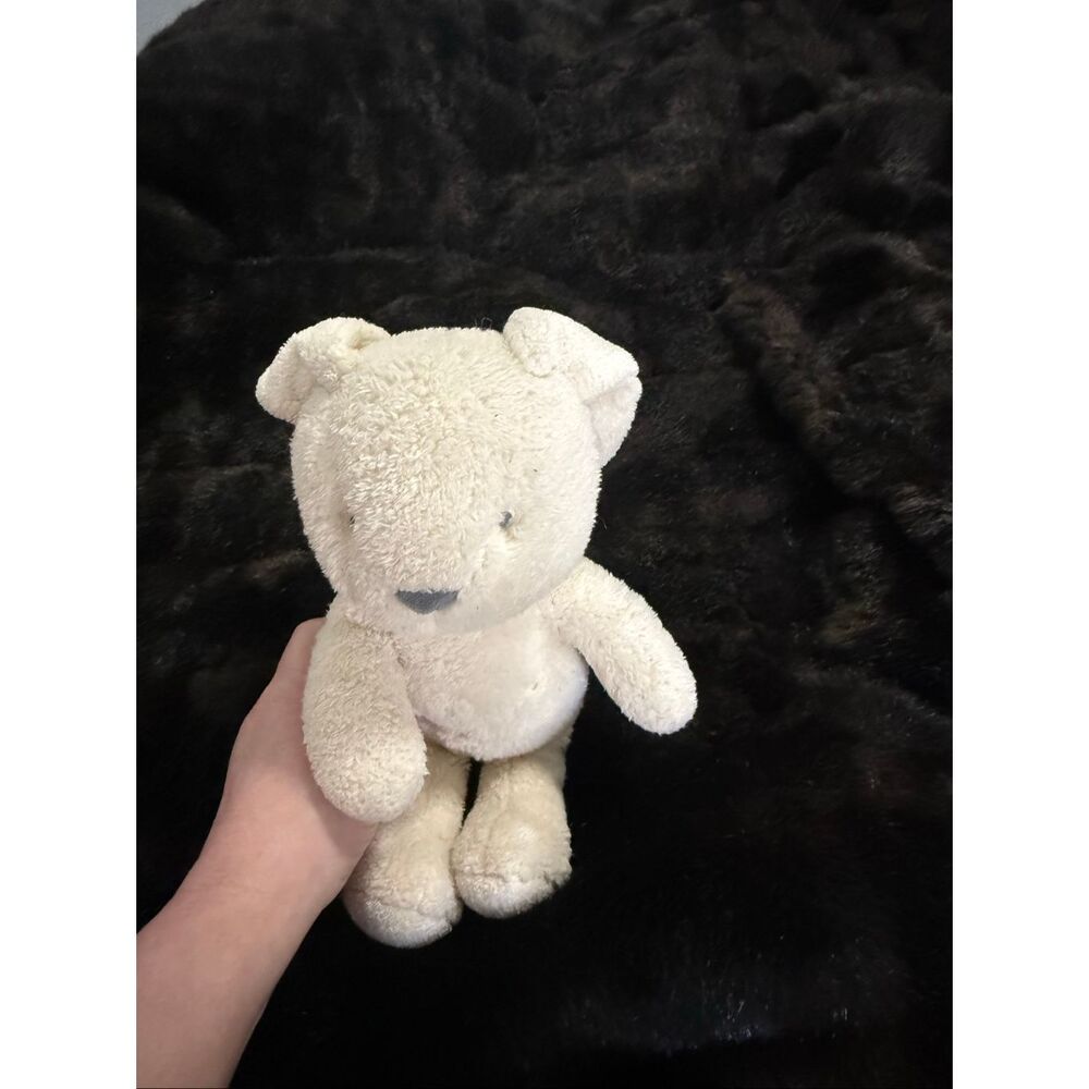 Cloud Island White Bunny Plush Rabbit Target Toy Baby Lovey‎ Gray Nose 12"